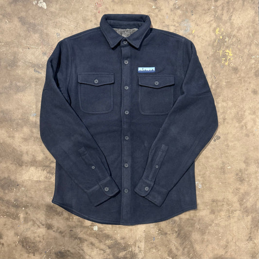Skyline Patch - Fleece Overshirt - Navy