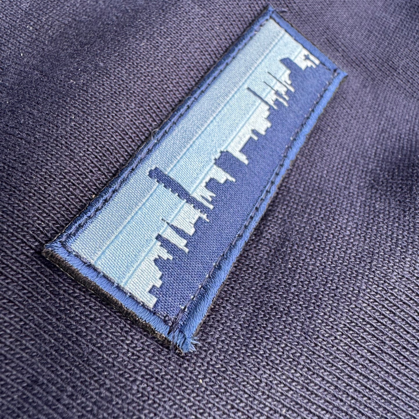 Skyline patch - Zip-Hoodie - Navy