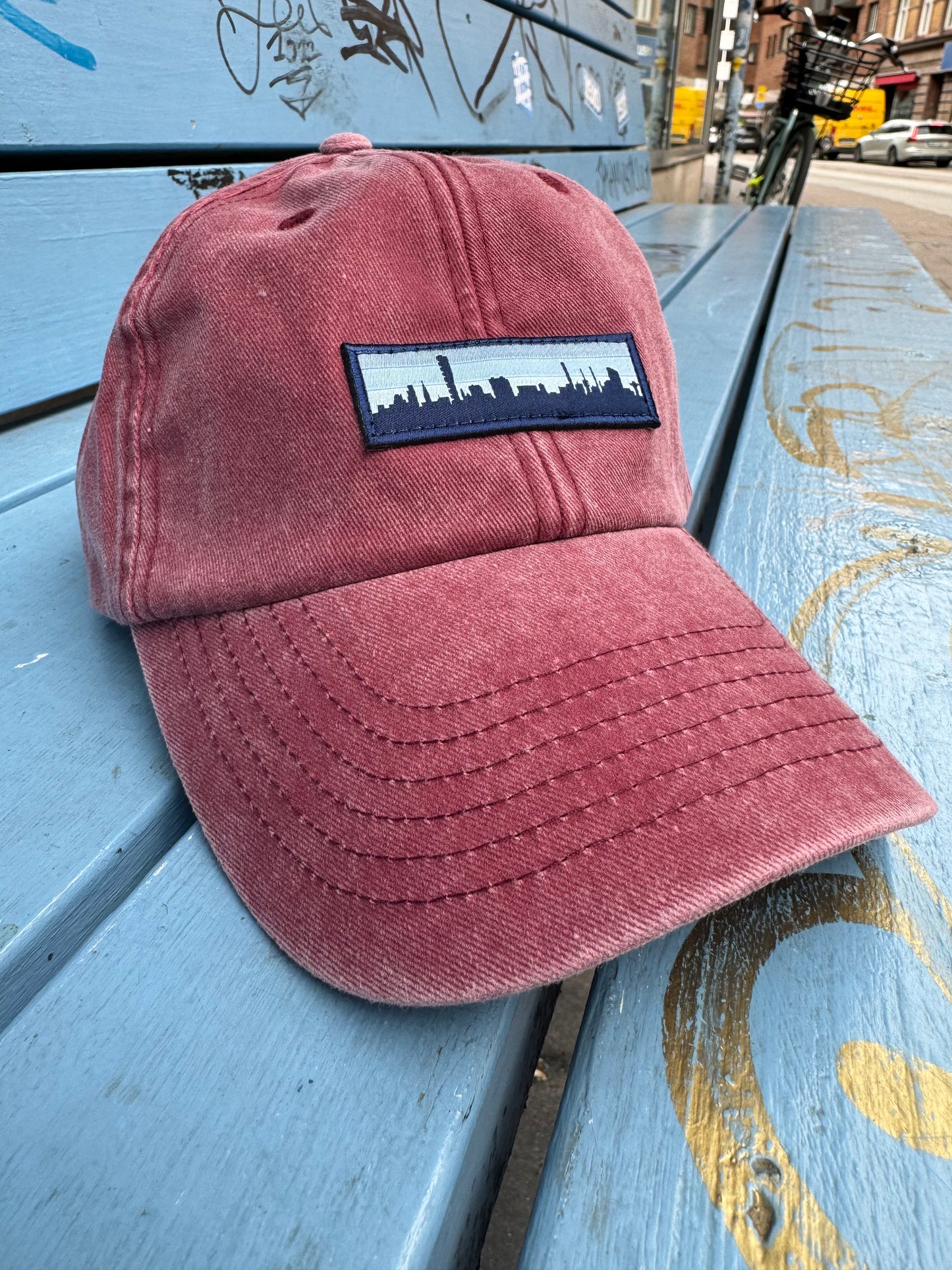 Skyline Patch - Keps - Vintage Red