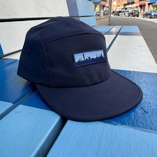 Skyline Patch - 5-Panel Keps - Navy
