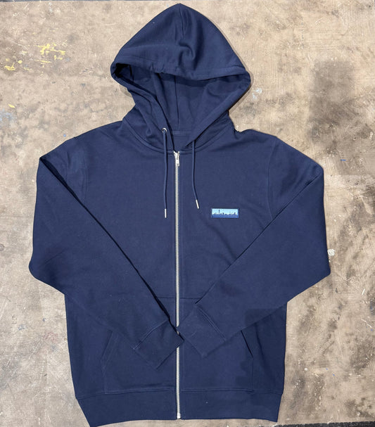 Skyline patch - Zip-Hoodie - Navy
