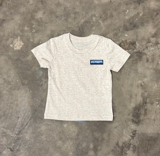 Skyline Patch - Baby T-shirt - Eco-Heather