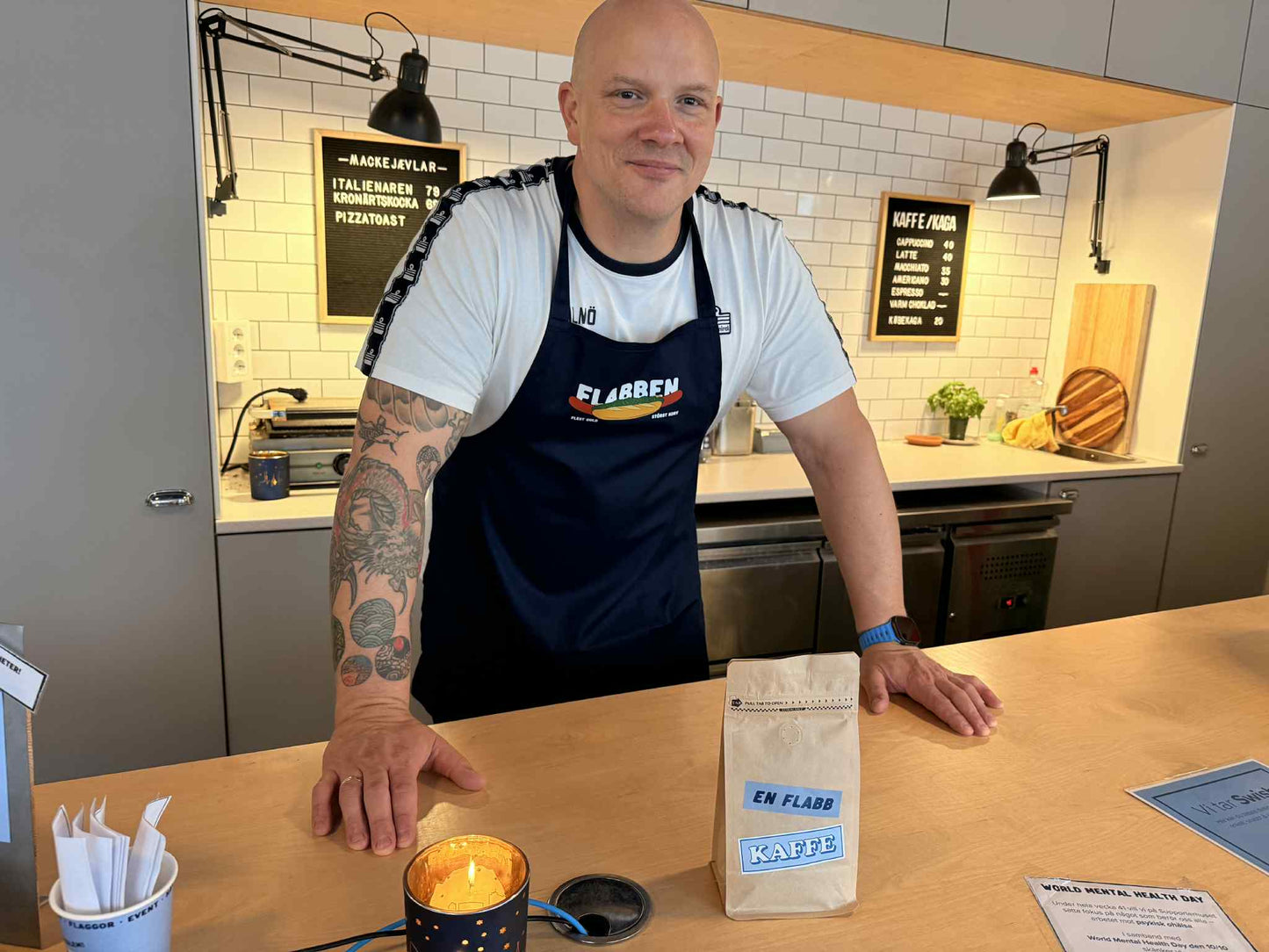 FLABBEN - Förkläde - Navy/korv