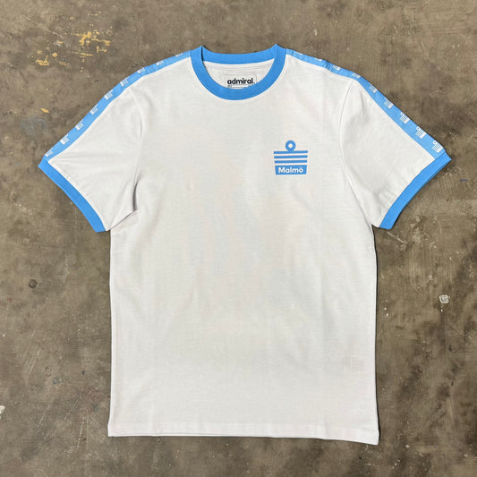 Admiral - T-shirt - Vit/Himmelsblå