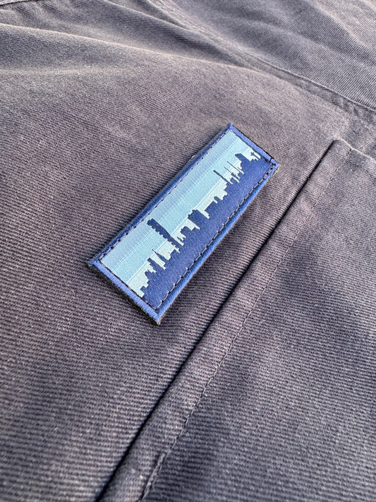 Skyline Patch - Canvas Overshirt - Navy