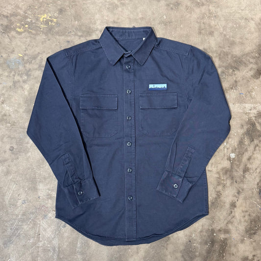 Skyline Patch - Canvas Overshirt - Navy