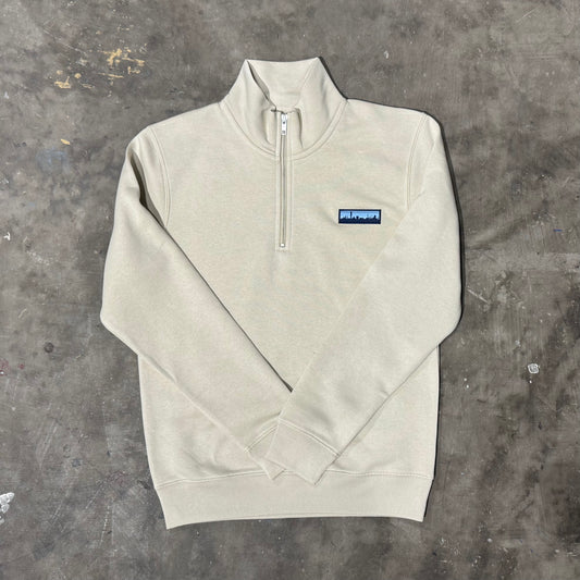 Skyline Patch - Halv Zip - Sand