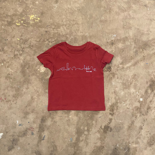 Skyline - Barn T-shirt - Burgundy
